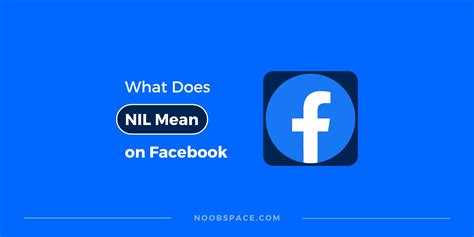 what does nil mean on facebook marketplace